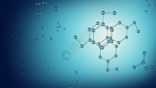 科技医疗分子背景高清图片