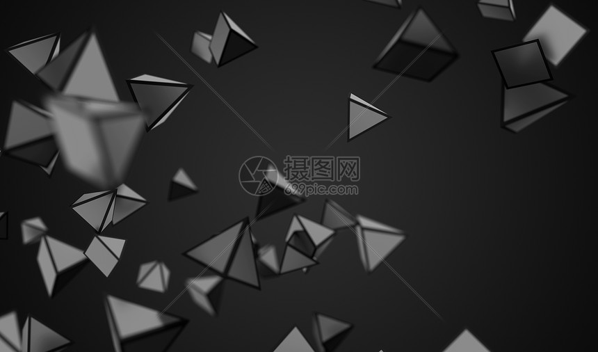 黑白抽象几何背景图片
