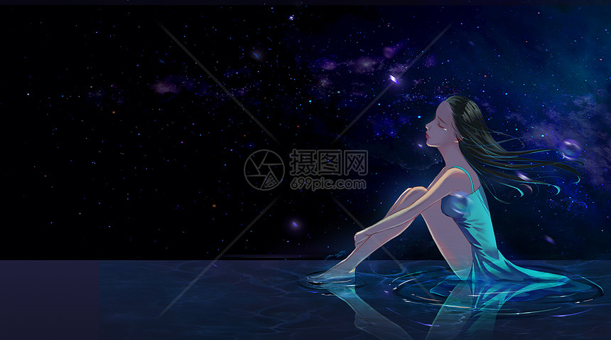国内発送 Myskyatnight 原画 イラスト アート 愛 夜空 女の子 アクリル絵具 油絵具 Oceanrepublicbrewing Com