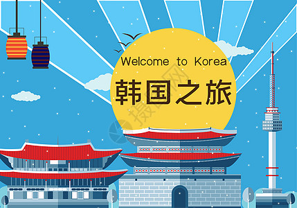 韩国之旅背景图片