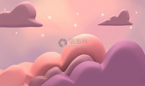 如梦如幻清新背景图片