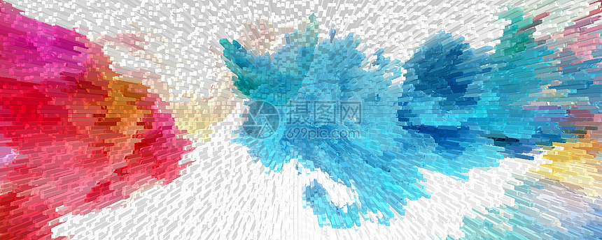 泼墨立体3d背景图片