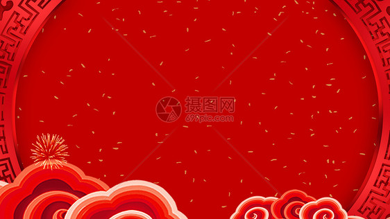 红色新年背景图图片
