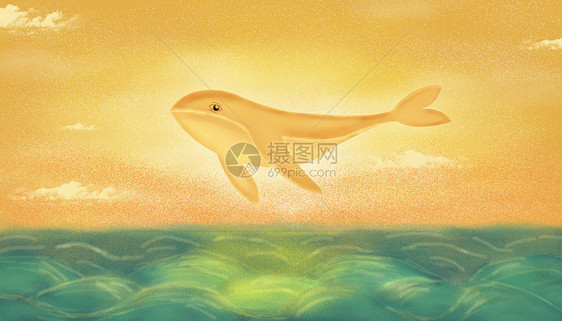 金色鲸鱼图片