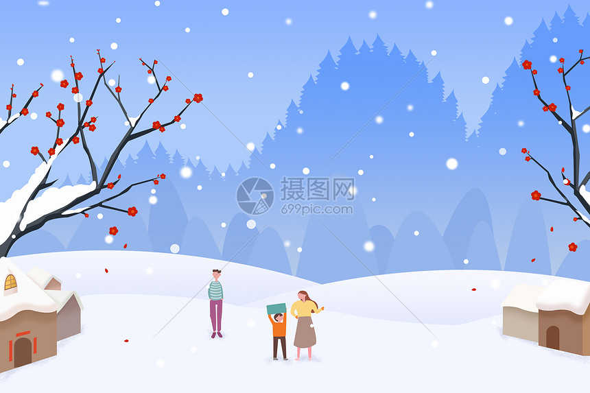 冬季雪景图片