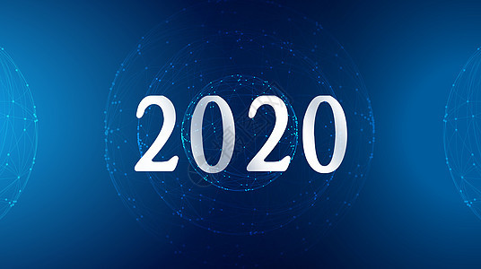 2018科技蓝背景背景图片