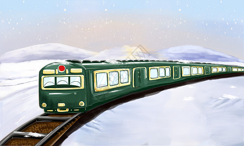 火车返乡背景图片