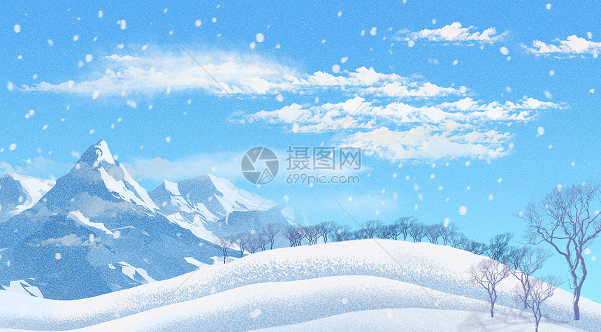 冬季雪景图片