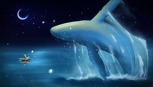 鲸鱼与我的梦幻图片
