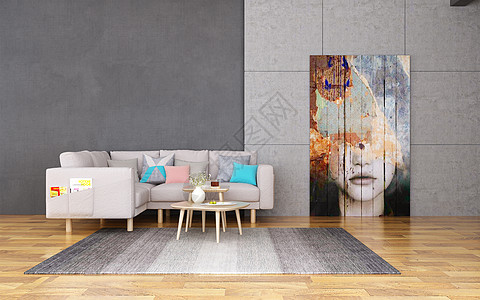 北欧布艺沙发欧式室内家居设计图片