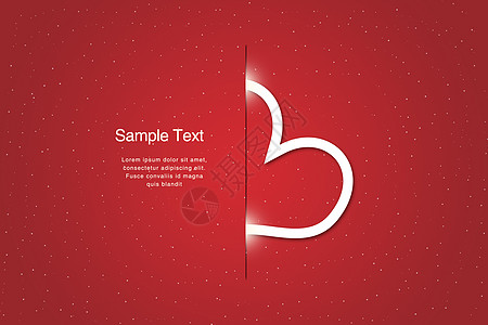 红色迎新年贺卡简约情人节卡片设计图片