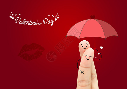 手指爱情情人节设计图片