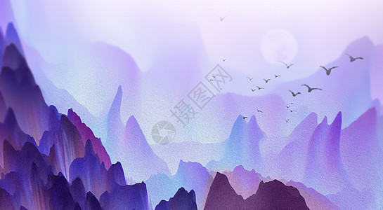 紫色山丘风景图片图片