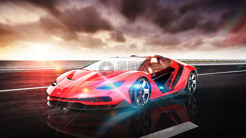 超酷跑车背景图片素材 正版创意图片 摄图网