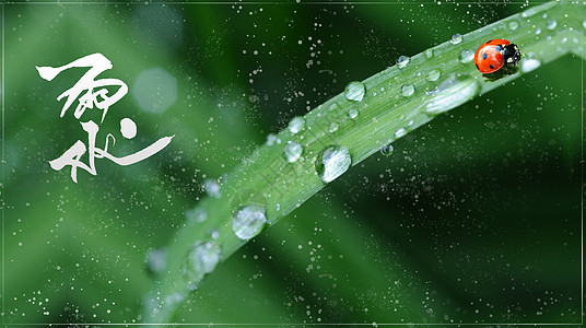 盘古七星传统节日雨水节气设计图片