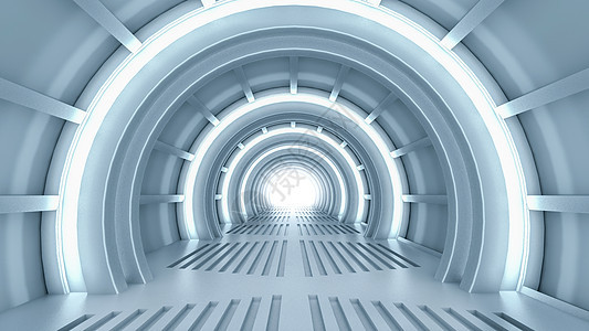 未来科幻隧道图片