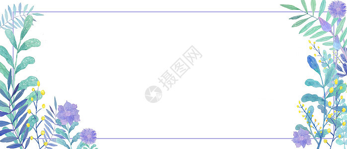手绘花卉装饰框插画图片下载 正版图片 摄图网 手绘花卉装饰框插画图片下载 正版图片 摄图网