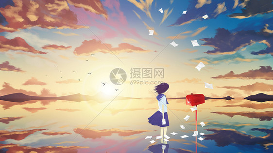 天空之境-少女的信箱图片