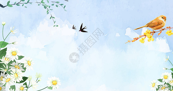春节花朵背景素材图片