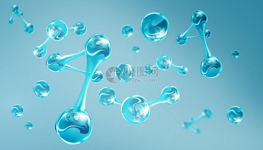 医疗分子背景图片