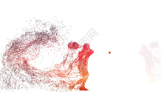 奥运会运动员羽毛球运动员剪影设计图片