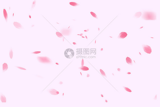粉色樱花花瓣背景图片
