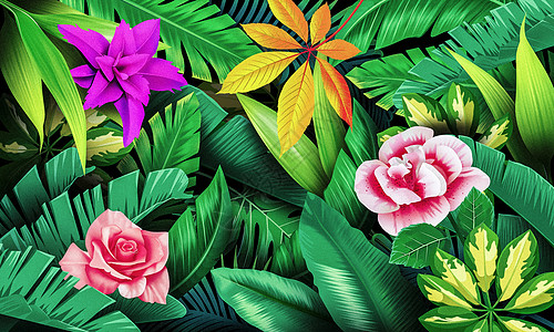 花卉植被背景元素图片