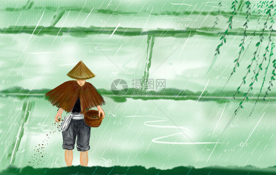 谷雨播种图片