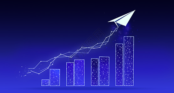 免抠图金融科技走势图背景设计图片