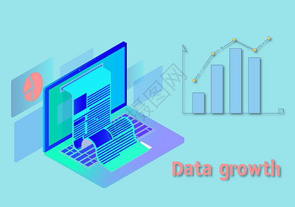 金融股票数据增长背景图片