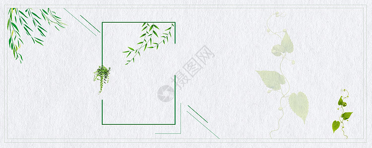 春天小清新边框清新海报设计模板设计图片