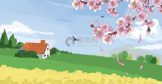 清明节樱花图片