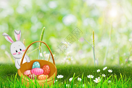 复活节彩蛋背景图片