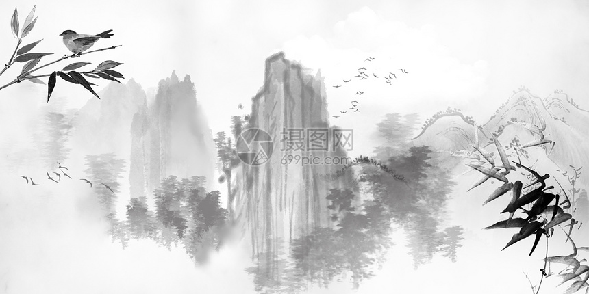红梅山水背景图片素材 正版创意图片 摄图网 红梅山水背景图片素材 正版创意图片 摄图网
