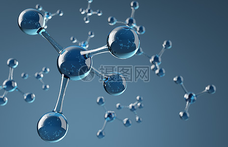 小球医疗分子结构背景设计图片