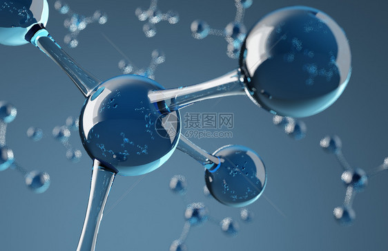 科技医疗分子结构背景图片