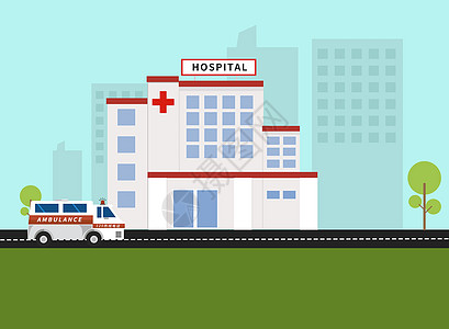 医院红十字建筑高清图片