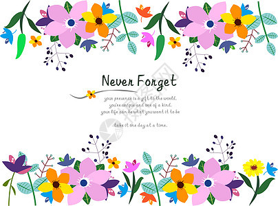 花卉鲜花边框背景背景图片
