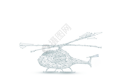 创意线条直升飞机背景图片