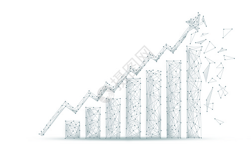 金融科技走势图背景图片