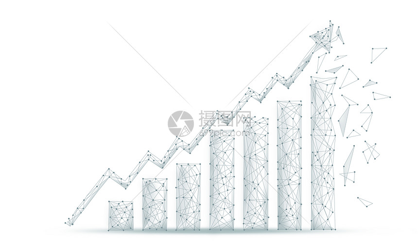 金融科技走势图背景图片