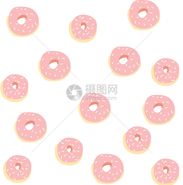 甜甜圈元素背景图图片