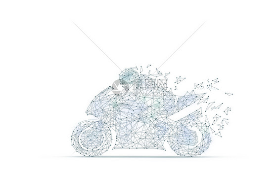 线条科技摩托赛车背景图片