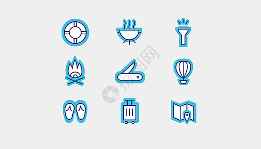 旅行露营图标icon图片