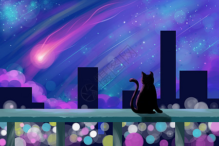 星空猫图片 星空猫素材 星空猫高清图片 摄图网图片下载