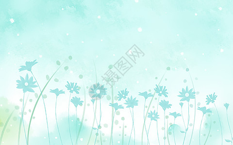 水彩雏菊背景图片
