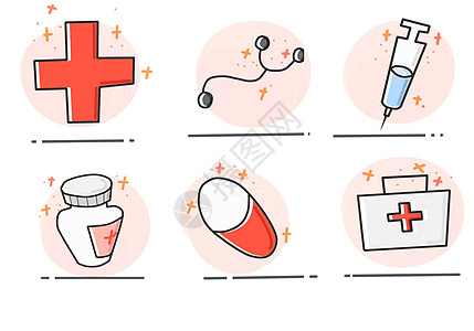 医疗器械图标MBE医疗器械插画