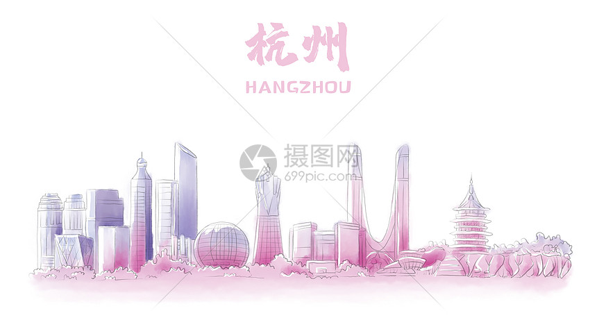 杭州地标建筑图片