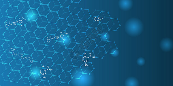 医疗科学技术科技分子结构背景设计图片