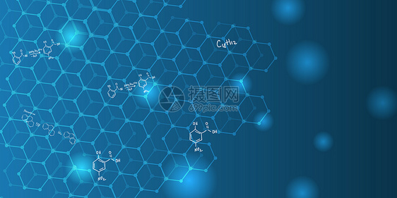 科技分子结构背景图片